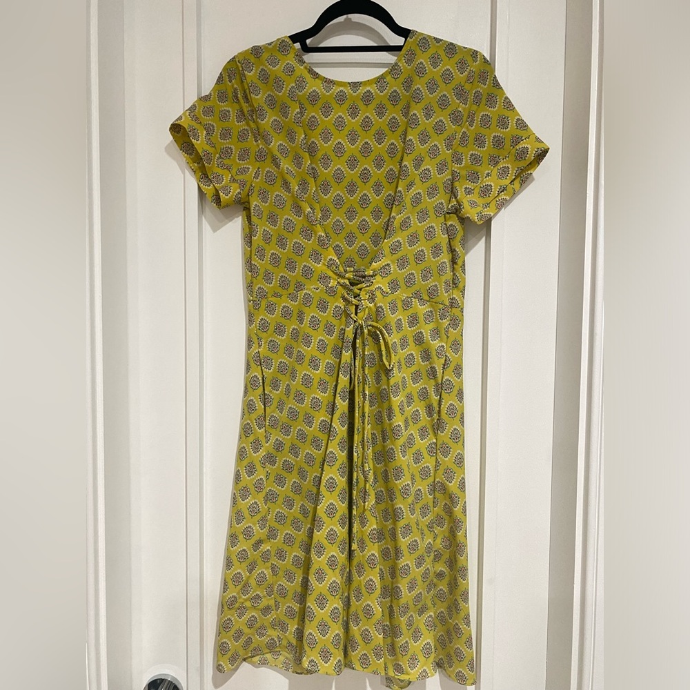 Banana republic summer tie dress paisley pattern